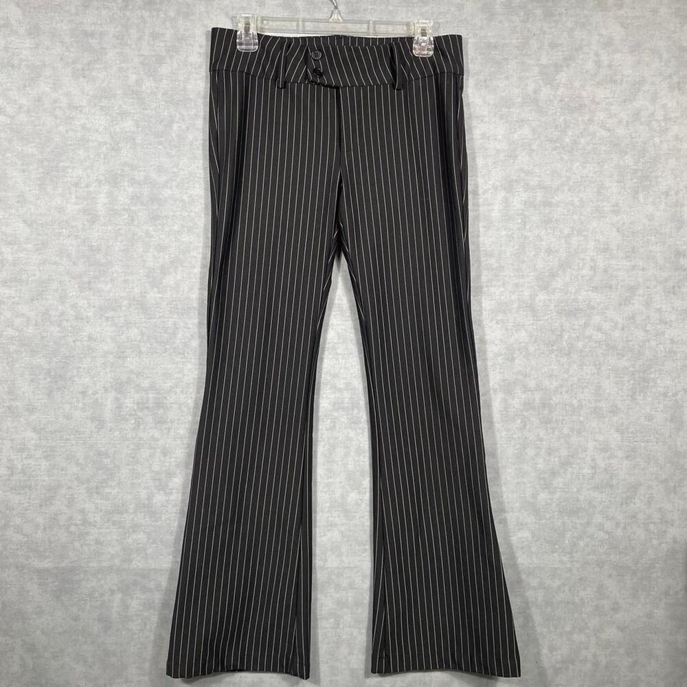 Pinstripe flare pants